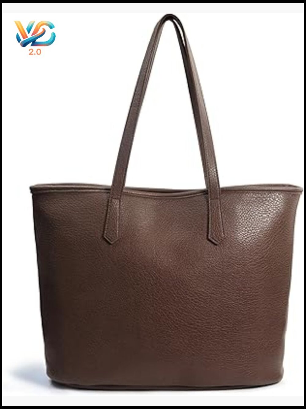 Zipper Vegan Leather Tote Bag for Women Work Travel Large Shoulder Bag